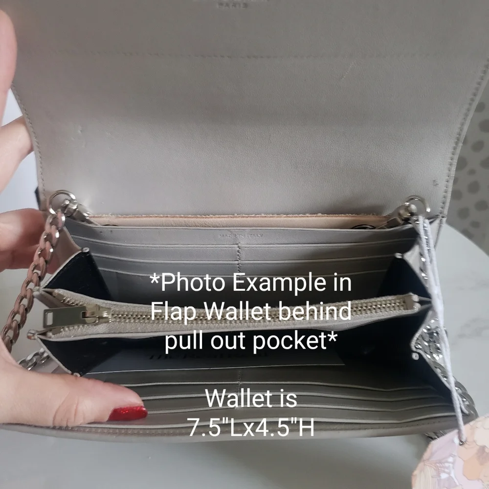 Leather Wallet insert with chain - Picture 5 of 10